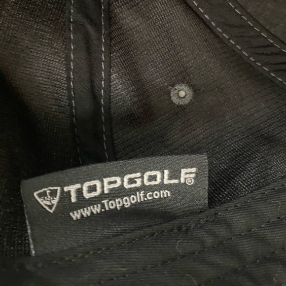 Top Golf Hat Mens Gray Black Snap Back Hat - Picture 4 of 5